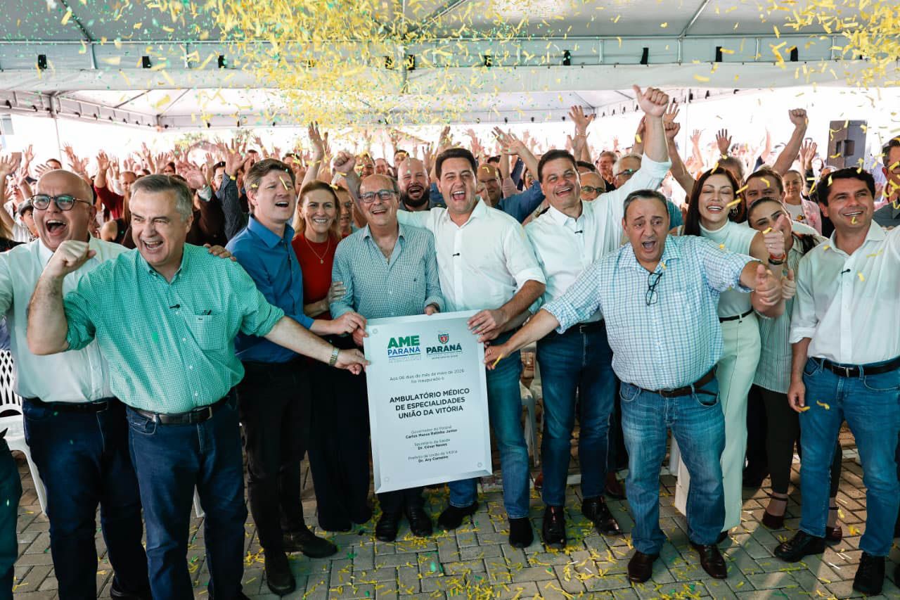 Santin Roveda e Ratinho Júnior entregam novo Ambulatório de Especialidades Médicas de União da Vitória