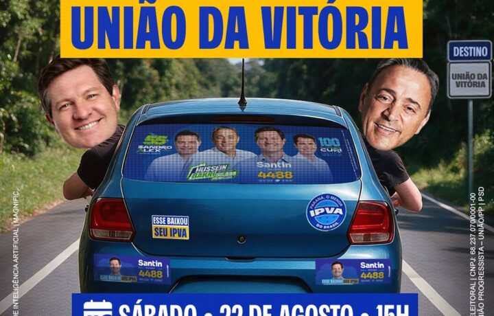 Santin Roveda e Hussein Bakri promovem adesivaço em União da Vitória neste sábado
