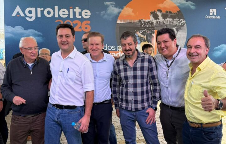 Ratinho Junior destaca Lei de Luis Corti durante abertura da Agroleite 2026